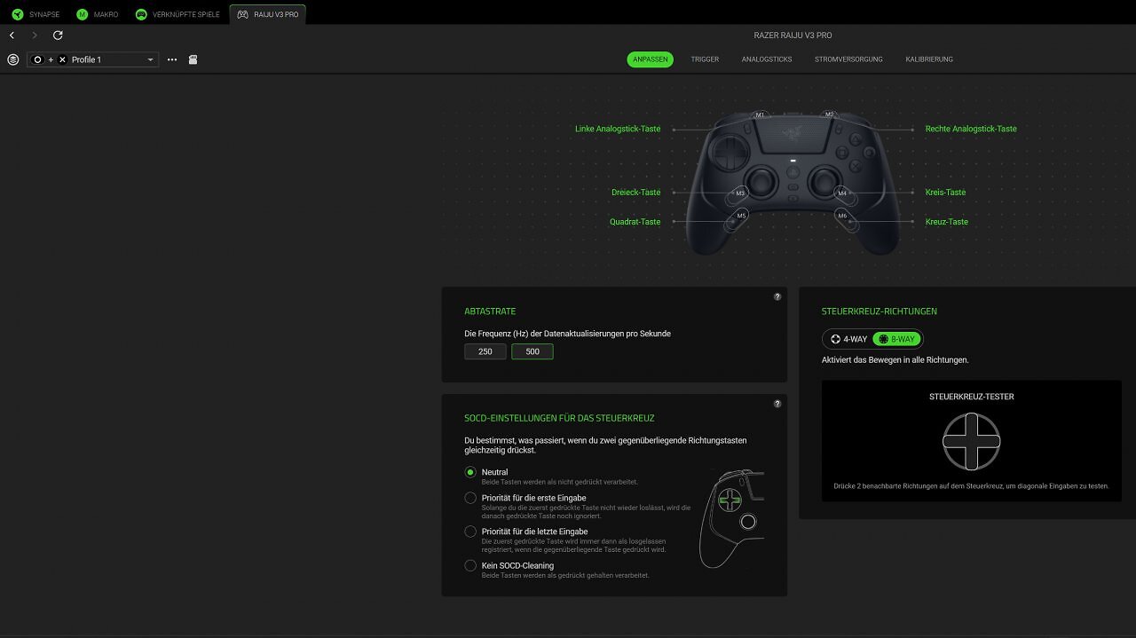 Screenshot von RazerSynapse