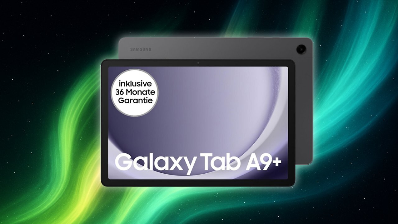 [08/10/2025] Samsung Galaxy Tab A9+ WiFi Android-Tablet, 128 GB Speicherplatz, Großes Display, 3D-Sound, Simlockfrei ohne Vertrag, Graphite, Inkl. 3 Jahre Herstellergarantie [Exklusiv bei Amazon] Amazon Angebot