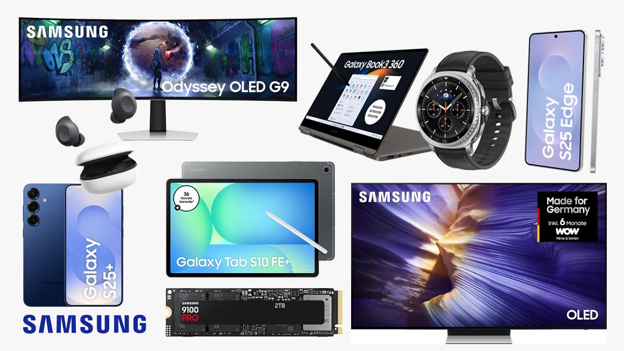 Amazon verschachert Samsung beim Prime Day: Ab 49€ gibt's Handys, Smartwatches, SSDs, TVs, Monitore & Co.