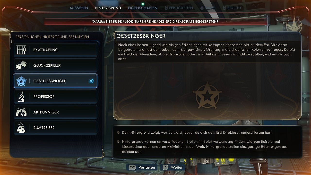 [23/10/2025] Charaktererstellung in The Outer Worlds 2.
