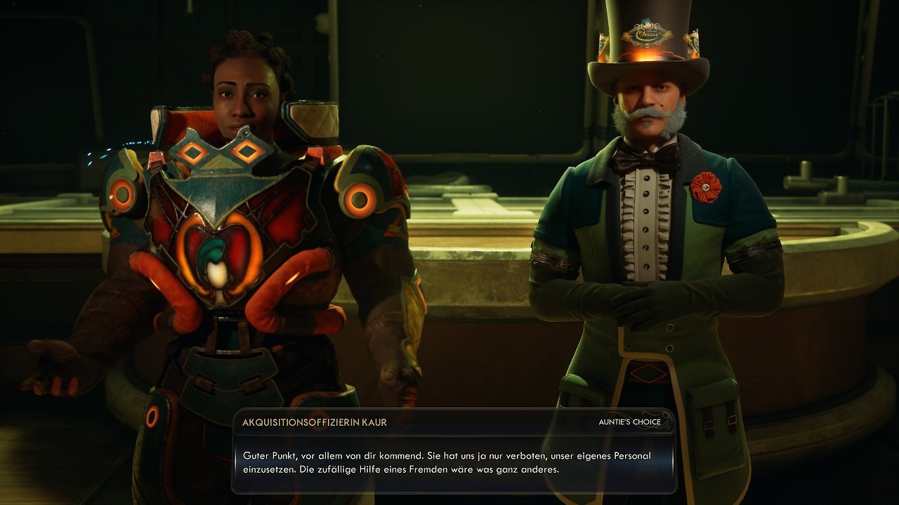 [23/10/2025] Dialoge und Gesichter in The Outer Worlds 2.