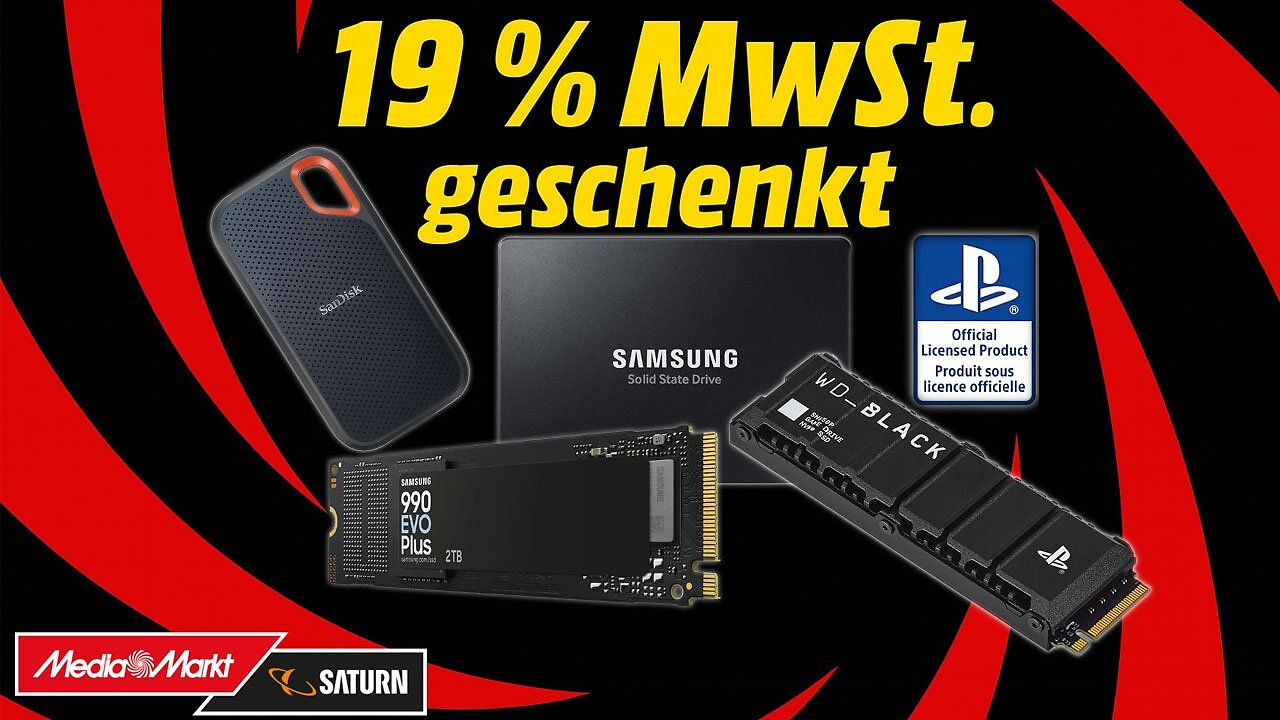 [24/10/2025] Bei MediaMarkt: WD und Samsung SSDs zu Bestpreisen