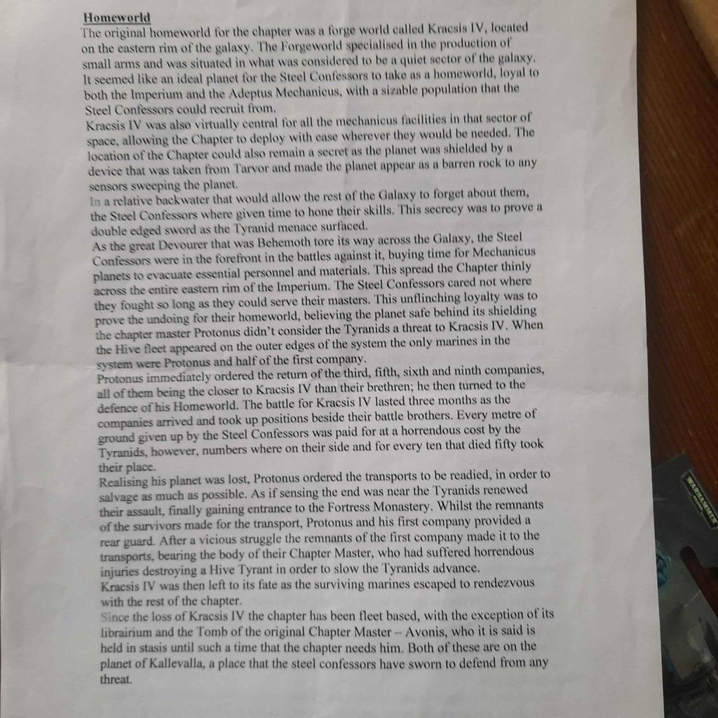 [09/10/2025] Der Abschnitt „Combat Doctrine“ beschreibt die Kampfdoktrin der Steel Confessors