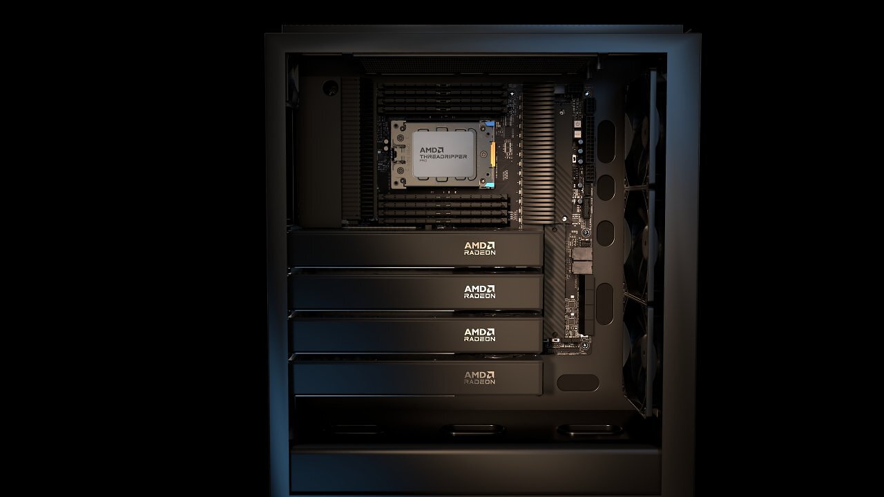 [14/11/2025] 4× AMD Radeon AI Pro R9700 @ Threadripper Pro