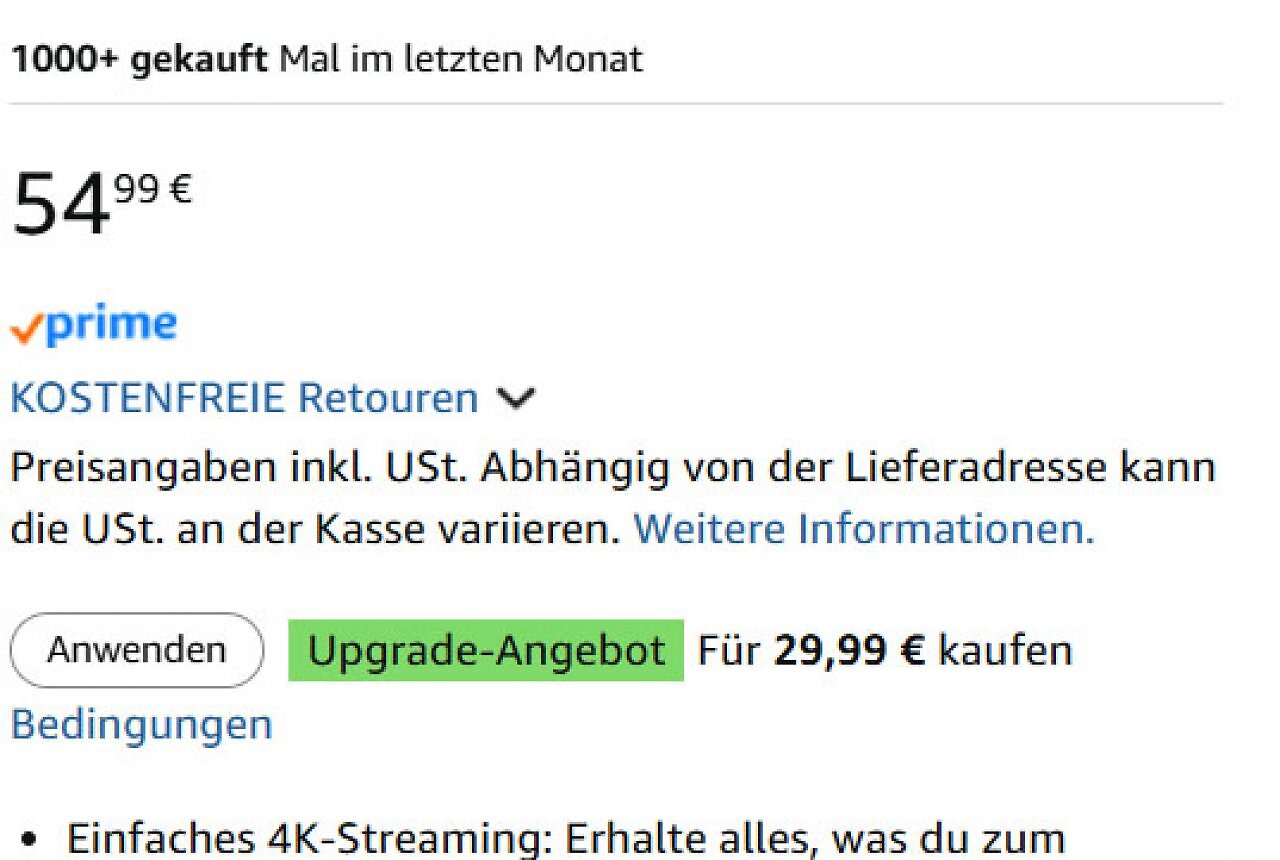 Der neue Fire TV Stick 4K Select ist bei Amazon erstmals reduziert.