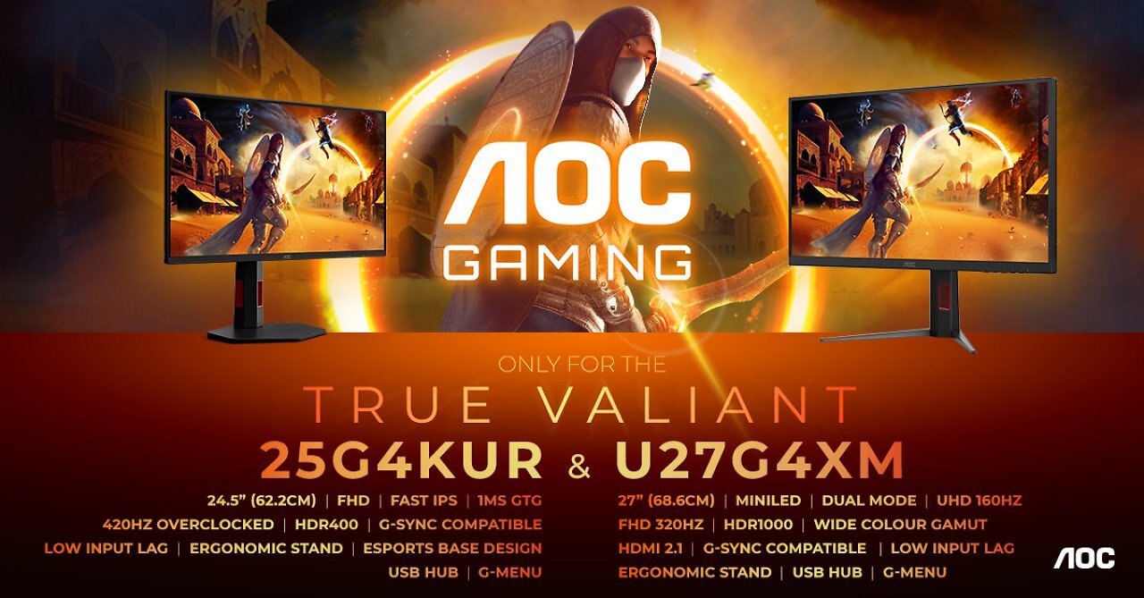 [26/11/2025] Neue Gaming-Monitore: AOC mit zwei Auflösungen oder bis zu 420 Hz