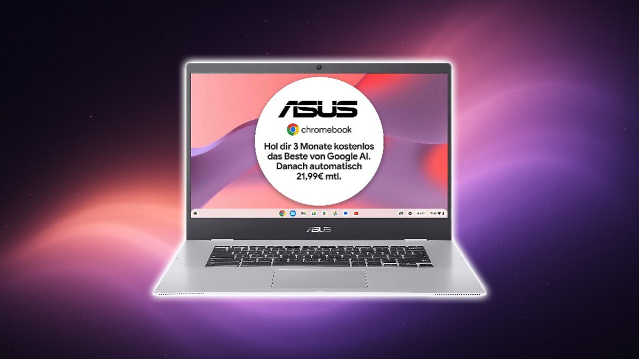 [07/11/2025] ASUS Chromebook CX1 CX1500CKA-EJ0160, Laptop - 15,6 Zoll - Intel® Celeron® N4500 - 4 GB - 128 GB - Intel® UHD Graphics - Google ChromeOS MediaMarkt Angebot