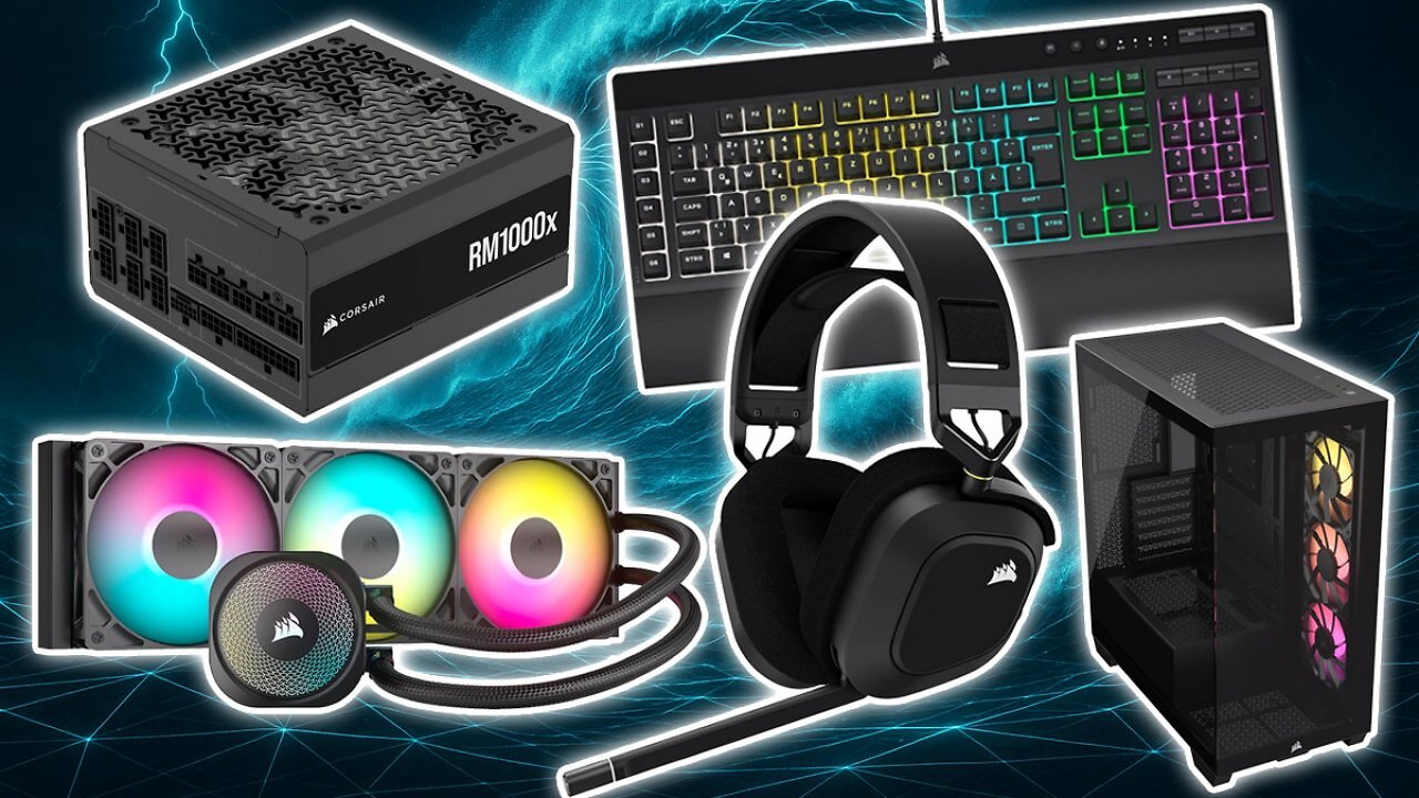 [29/11/2025] Amazon mit klaren Bestpreisen für Corsair: Netzteile, Gaming-Tastaturen, Gehäuse etc.