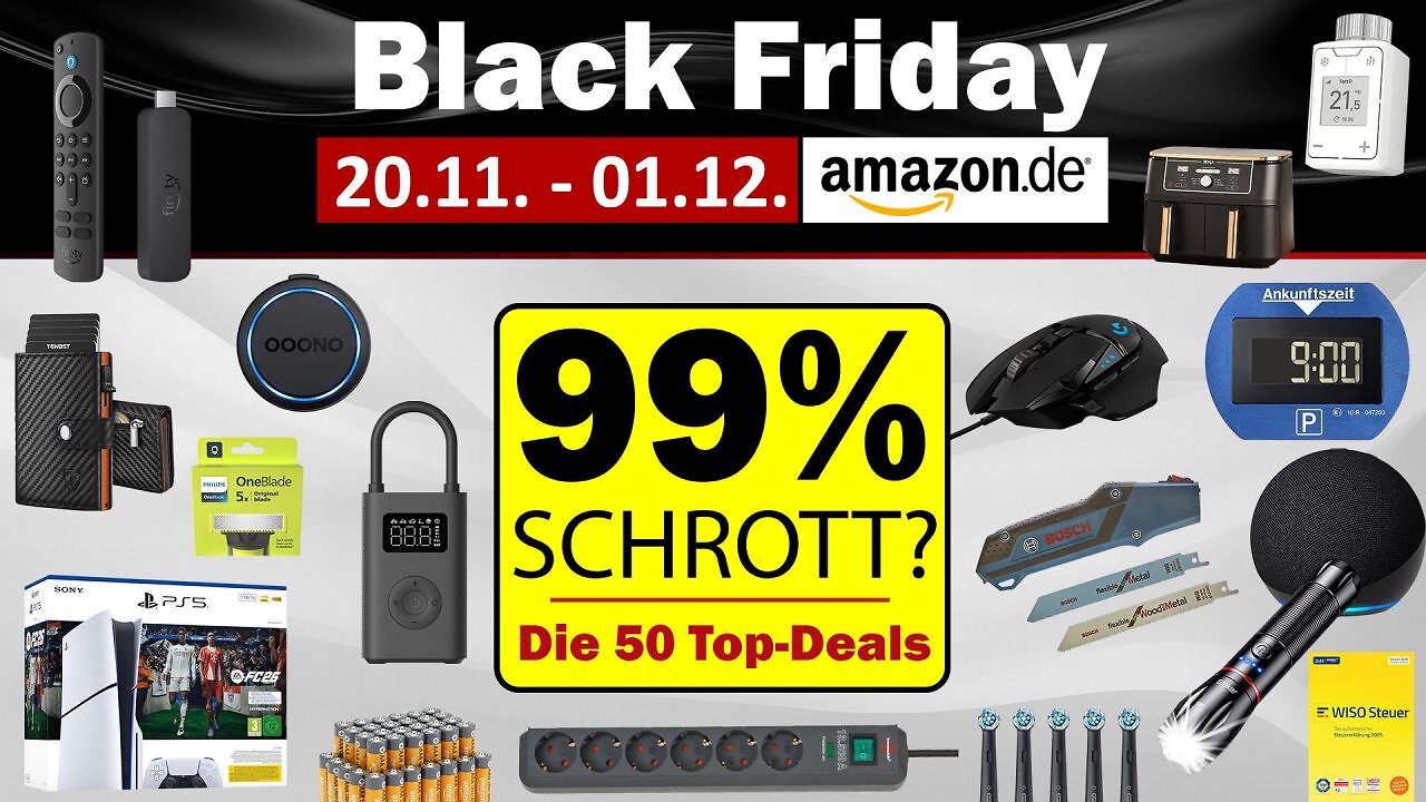 [21/11/2025] Die Top 50 Angebote zum Black Friday