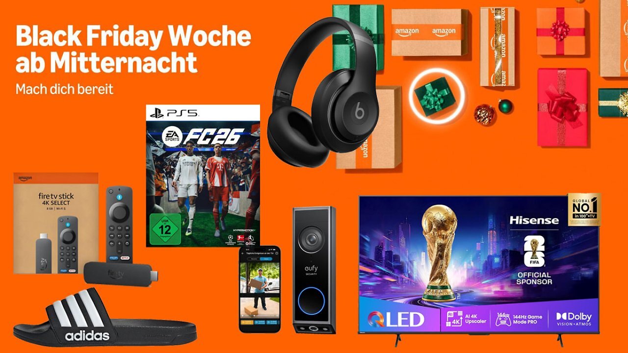 Black Friday Woche bei Amazon beginnt in Stunden: Diese 25 Top-Deals gelten schon jetzt