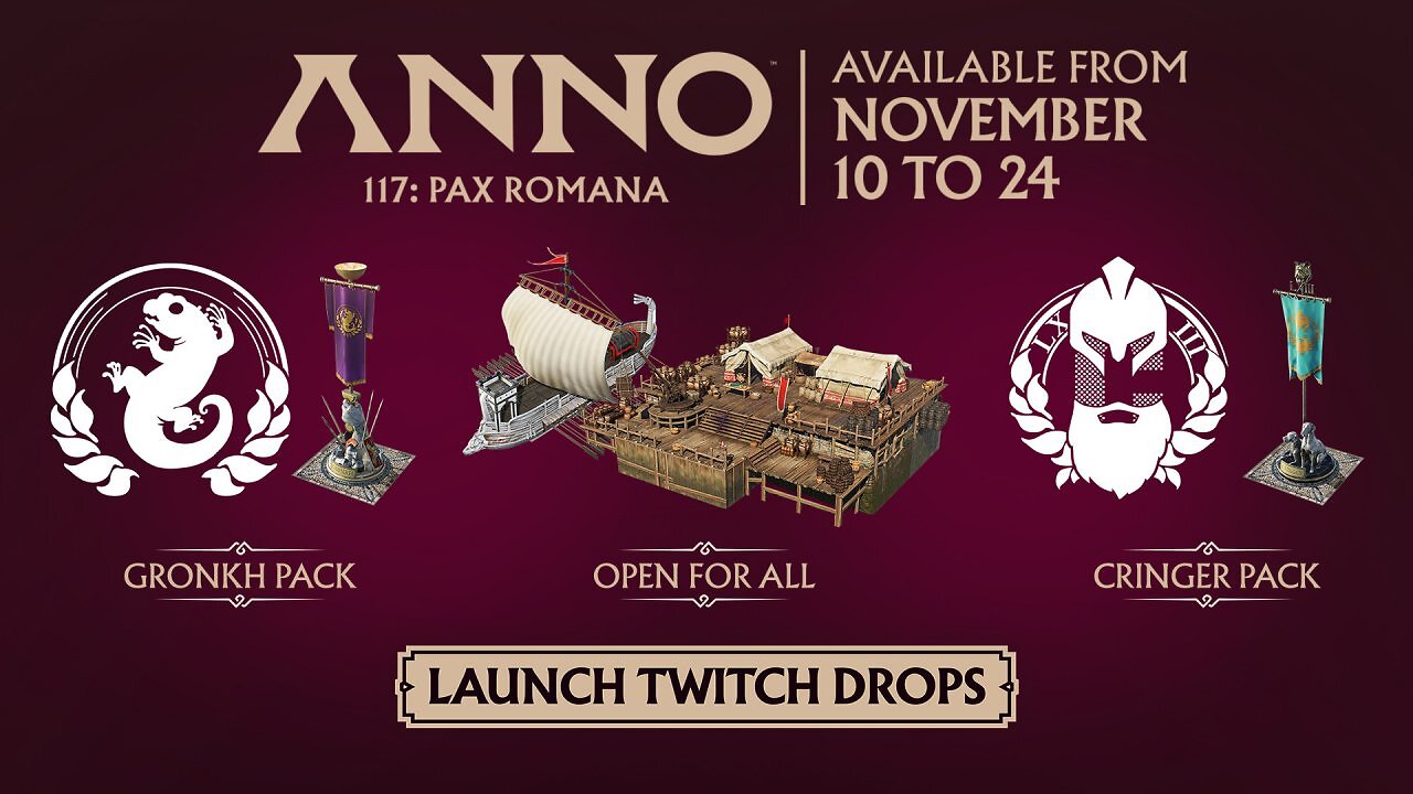 [11/11/2025] Ubisoft verrät, wann der Preload und Launch von Anno 117: Pax Romana starten. Alle Zeiten und Livestream-Infos im Überblick. (3)