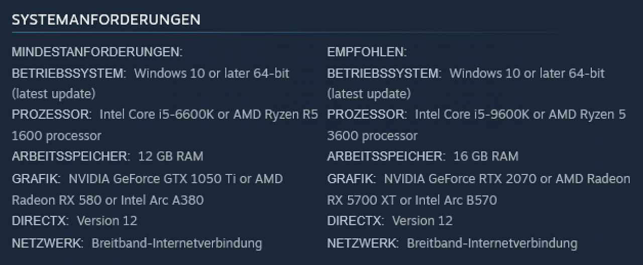 [18/11/2025] Die Systemanforderungen von Arc Raiders