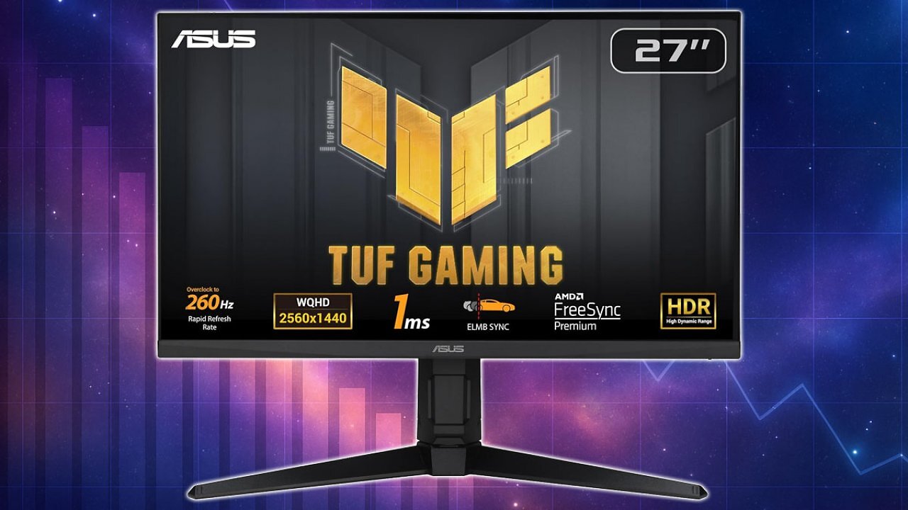[16/11/2025] Bei Amazon zuletzt vergriffen, nie günstiger: Asus Gaming-Monitor mit 260 Hz, Fast-IPS, 27 Zoll (1)
