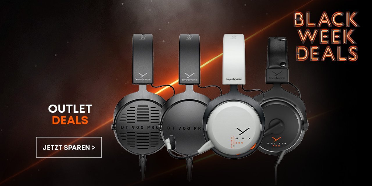 Ab sofort: Black Friday Schäppchen bei beyerdynamic! Jetzt bis zu 60% sparen!
