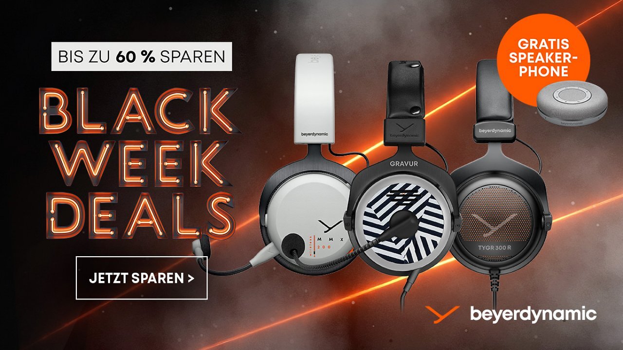 [13/11/2025] Ab sofort: Black Friday Schäppchen bei beyerdynamic! Jetzt bis zu 60% sparen!