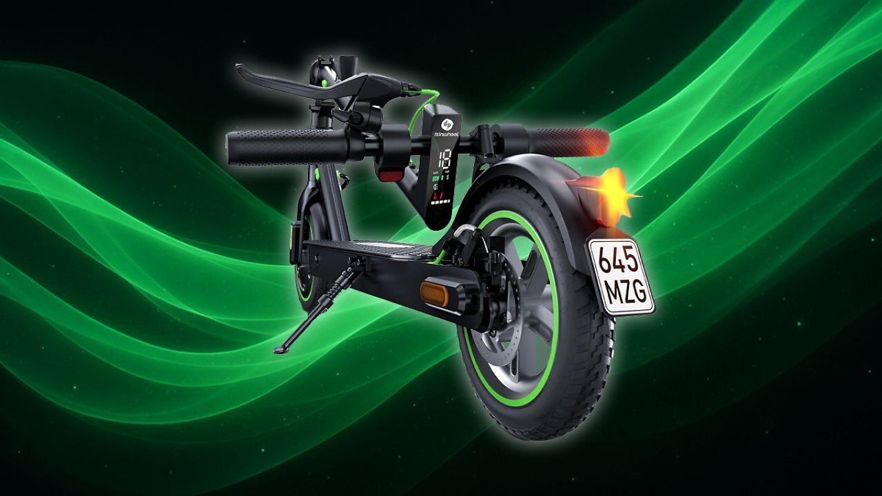 [19/11/2025] E-Scooter mit Straßenzulassung, 8,5 Zoll Elektroroller Max 30KM Reichweite, App, LED-Anzeige, E Roller bis 120kg Tragkraft, Faltbarer Elektroscooter Erwachsene für Pendlerverkehr Amazon Angebot