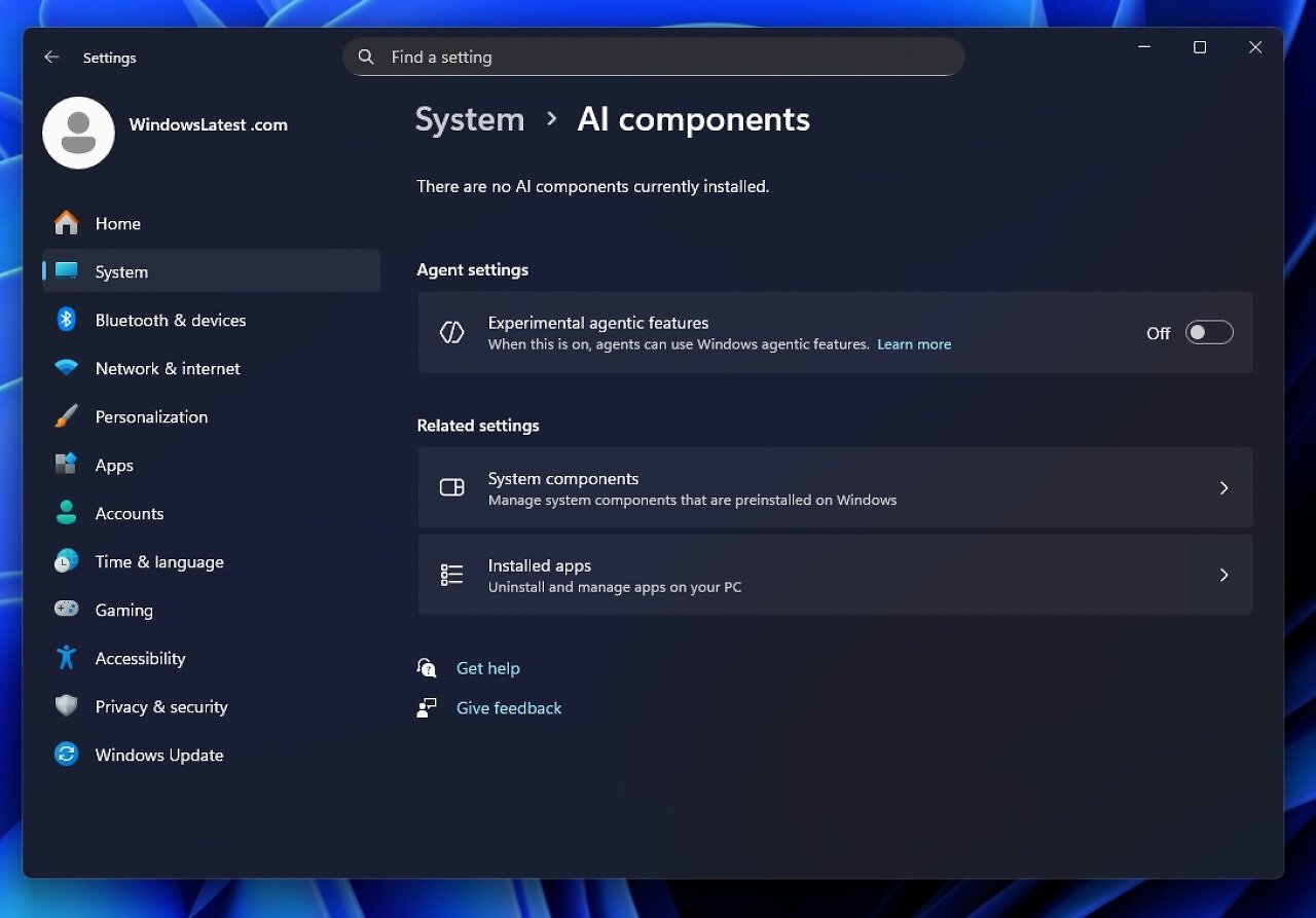 [18/11/2025] Experimental Agentic Features