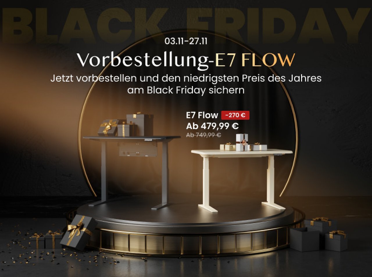 [14/11/2025] Flexispot E7 Flow: Vorbestellen und sparen.