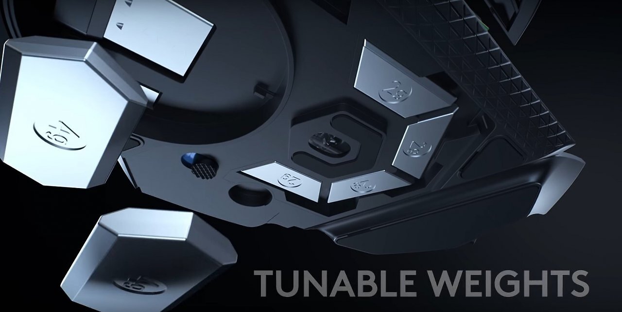 [19/11/2025] In die Fächer auf der Unterseite der Logitech G502 Lightspeed lassen sich sechs Gewichte einsetzen. Die Wireless-Maus bietet so umfangreiche Möglichkeiten zur Personalisierung des Gewichts und der Gewichtsverteilung.