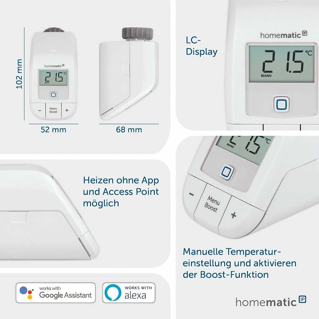 [14/11/2025] Auch händisch lassen sich die Thermostate einstellen.