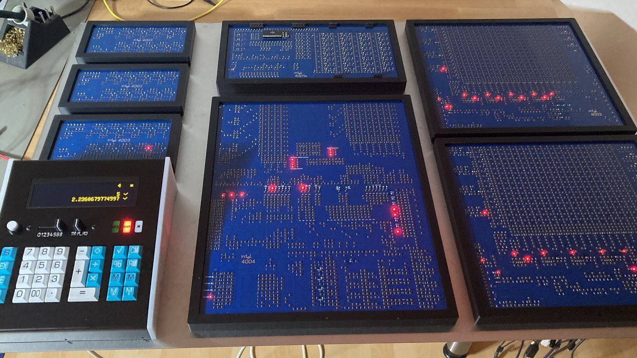 [26/11/2025] Hobbyisten bauen den legendären Intel 4004 aus diskreten Transistoren nach - im 130-fachen Maßstab und mit doppelter Taktfrequenz.