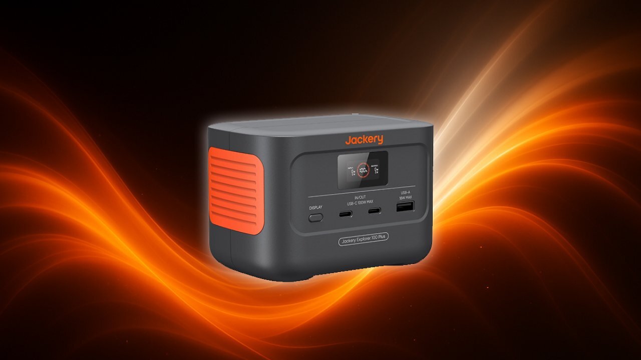 [09/11/2025] Jackery Explorer 100 Plus Tragbare Powerstation, 99Wh LiFePO4-Akku Schnellladung, 3-Port 128W TragBack-up-Akku für Reise Notfall Amazon Angebot