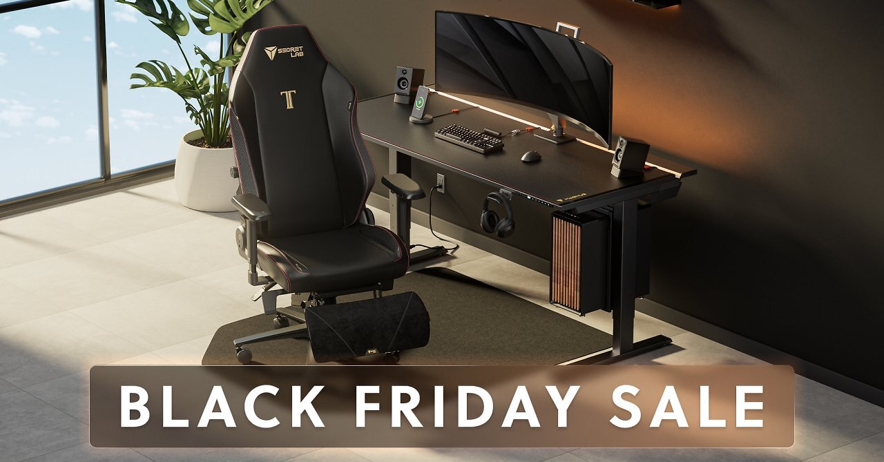 [13/11/2025] Secretlab Black Friday: bis zu 200 € auf Gaming-Stühle und -Tische (1)