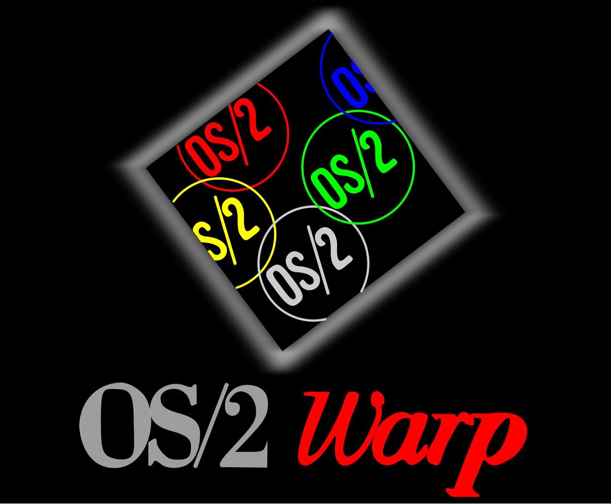 [13/11/2025] Logo von OS/2 Warp, der späteren Weiterentwicklung von IBMs und Microsofts gemeinsam begonnenem Betriebssystem.