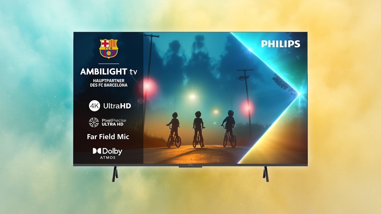 [24/11/2025] Philips Ambilight 55PUS8200 4K LED Smart TV - 55 Zoll Display mit Pixel Precise Ultra HD, Titan OS, Dolby Vision und Dolby Atmos Sound [Energieklasse E] Amazon Angebot