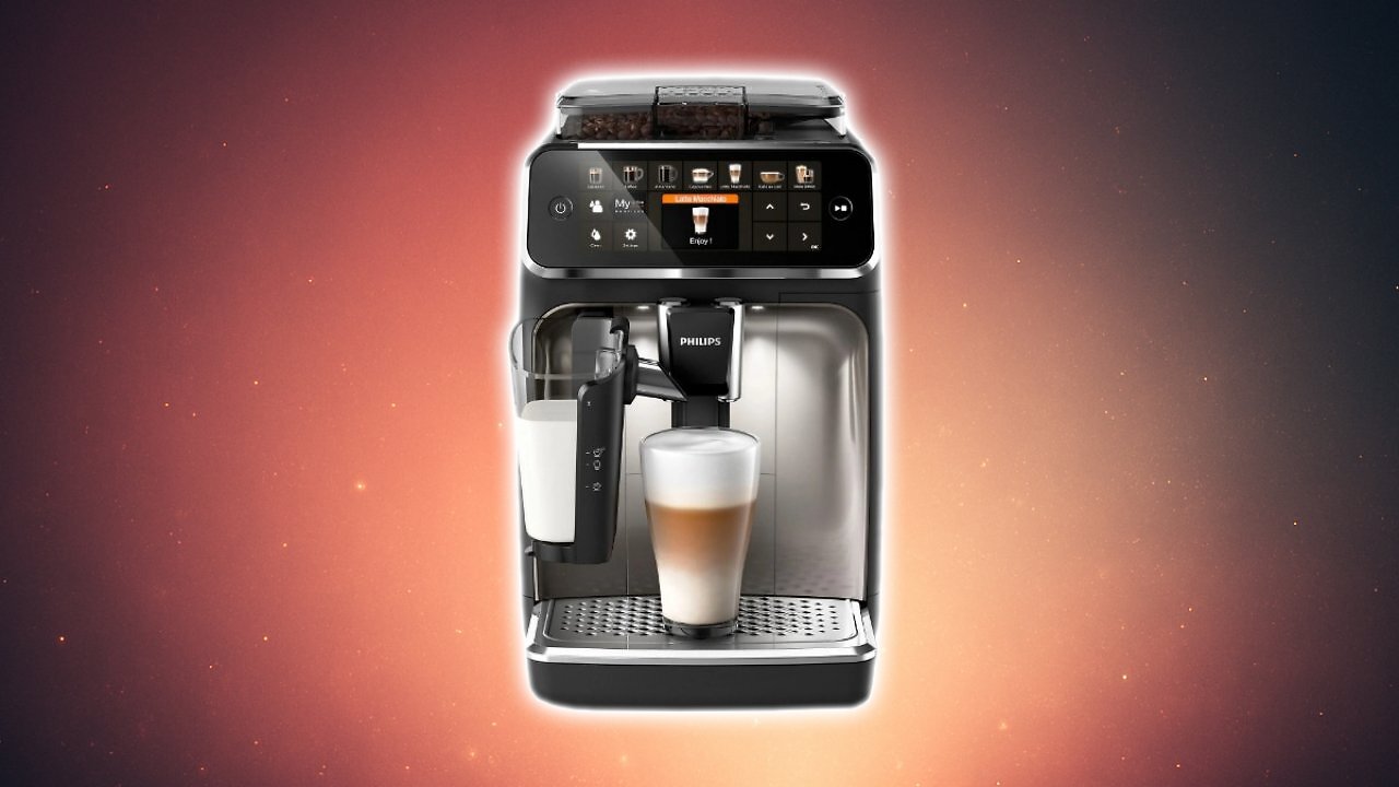 [04/11/2025] Philips Serie 5400 Kaffeevollautomat – LatteGo Milchsystem, 12 Kaffeespezialitäten, Intuitives Display, 4 Benutzerprofile, Chrom (EP5447/90) bei vielen Händlern im Angebot