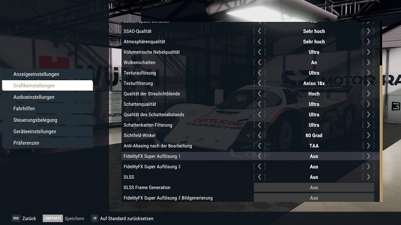 Project Motor Racing - Men&uuml; - 04 - Grafik II