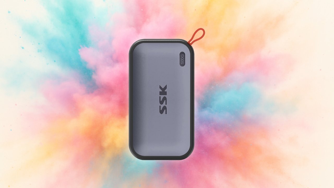 [25/11/2025] SSK 500GB Tragbare Externe NVME-SSD, bis zu 1050 MB/s, Extreme Übertragungsgeschwindigkeit, USB 3.2 Gen 2 Solid State Drive für Typ-C-Smartphones, PS5, Xbox, Laptop, MacBook/Pro/Air und mehr Amazon Angebot