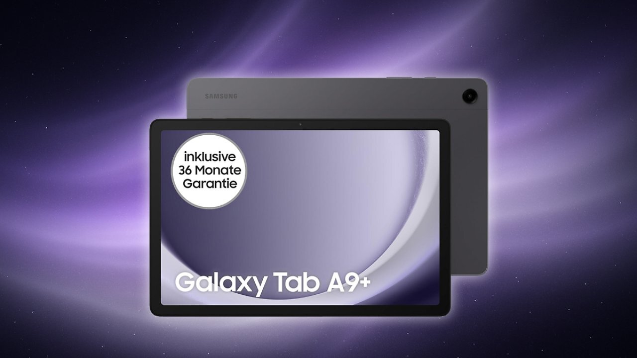 [09/11/2025] Samsung Galaxy Tab A9+ Wi-Fi Android-Tablet, 64 GB Speicherplatz, Großes Display, 3D-Sound, Simlockfrei ohne Vertrag, Graphite, Inkl. 3 Jahre Herstellergarantie Amazon Angebot