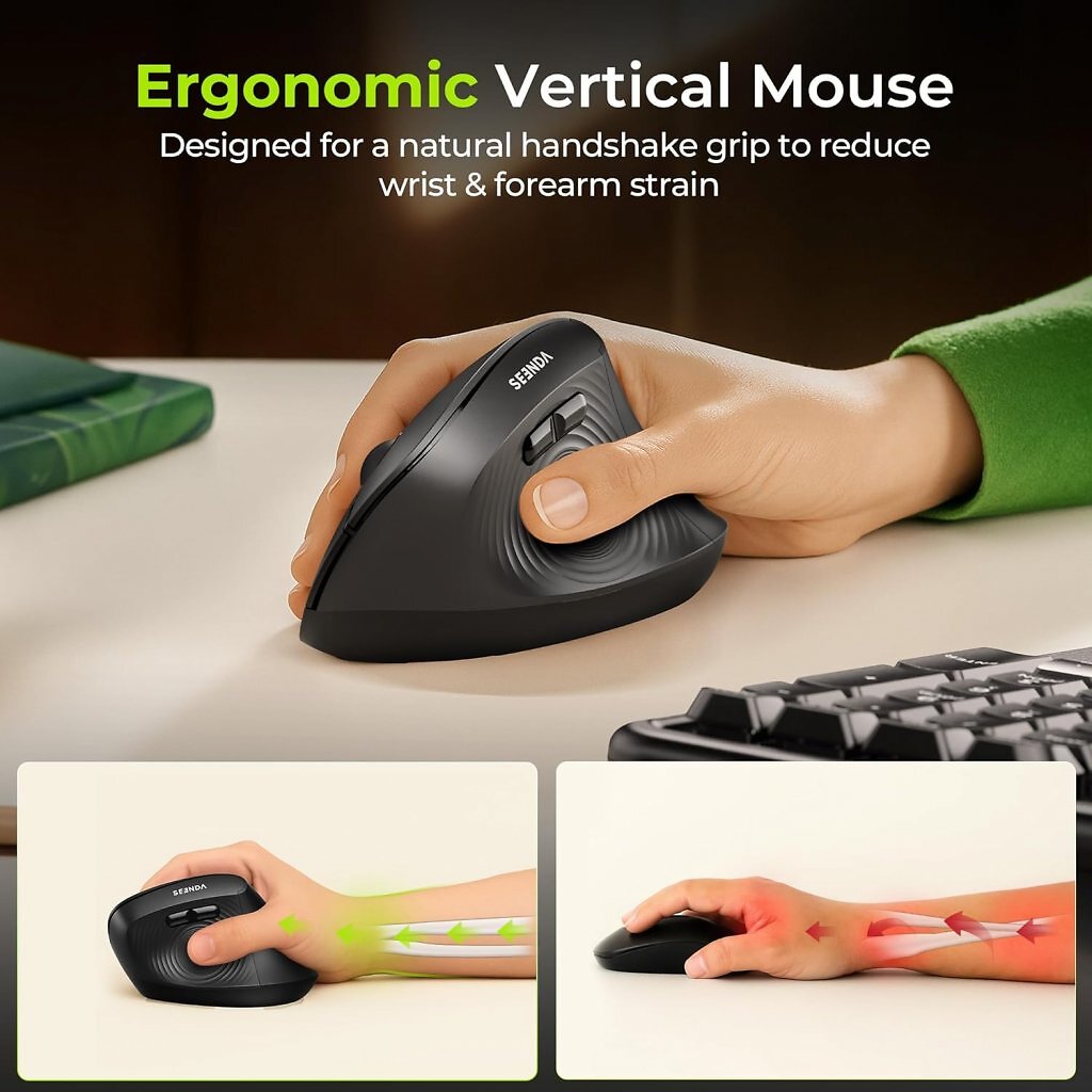 [20/11/2025] Seenda MOU200: Ergonomische Vertikalmaus mit Auftritt in Deutschland (1)