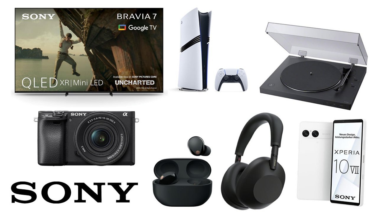 Amazon knallt Sony raus: Ab 30€ gibt's Plattenspieler, PS5, Kopfhörer, TV, Kameras, Objektive & Co.