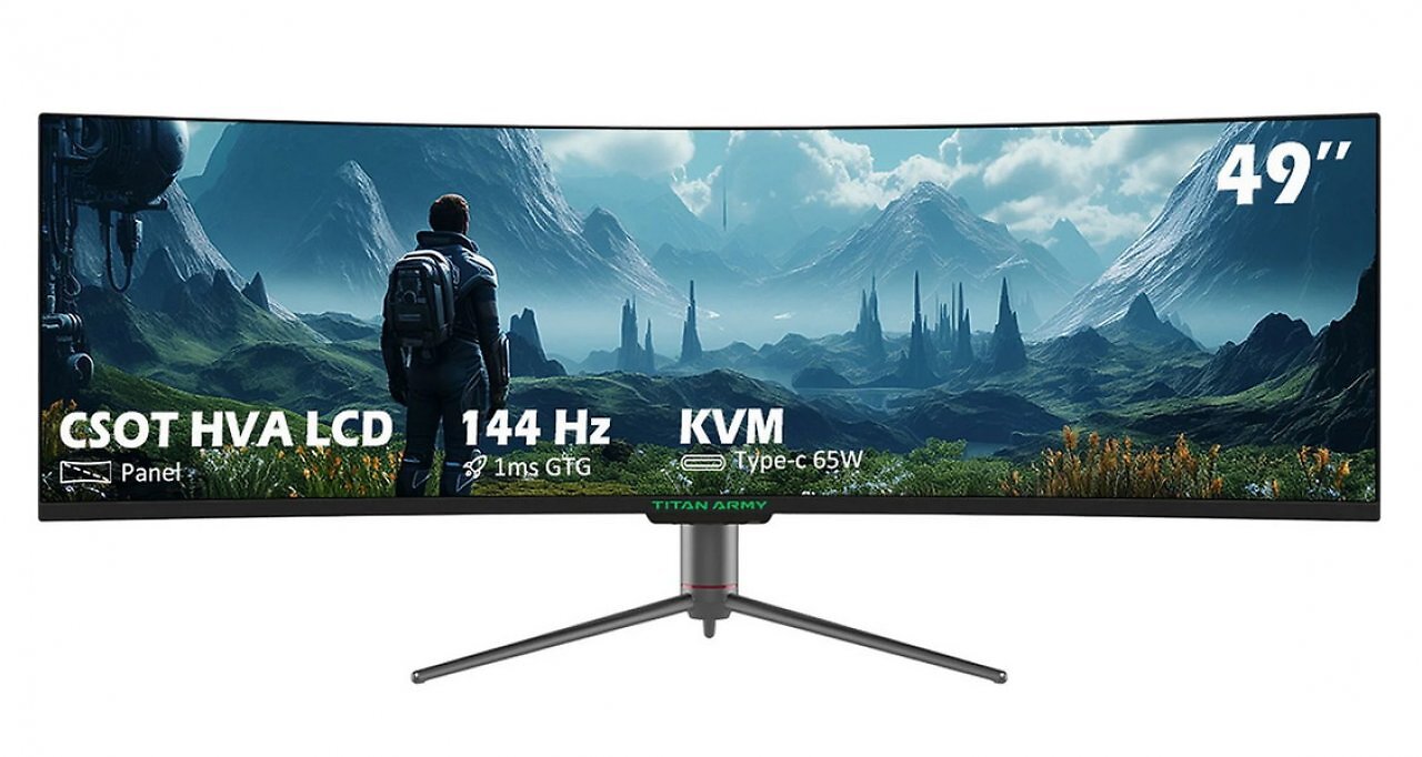 [07/11/2025] Tipp: Der stark reduzierte Gaming-Monitor Titan Army C49SHC bietet die seltene Auflösung DFHD, also 3.840 × 1.080 für ein extrabreites 32:9-Format. Die zu berechnende Pixelmenge liegt zwischen WQHD (2.560 × 1.440) und UWQHD (3.440 × 1.440).