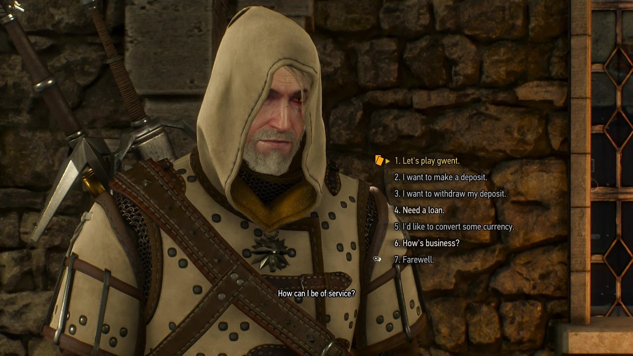 Neuer Dialog in Bank-System-Mod für The Witcher 3