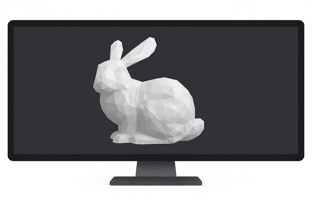 [10/11/2025] Ein Amateur-FPGA-Designer präsentiert seine TinyGPU v2.0 und zeigt, was mit 25 MHz und über 200.000 Transistoren möglich ist - etwa ein 3D-Modelle eines Hasens.