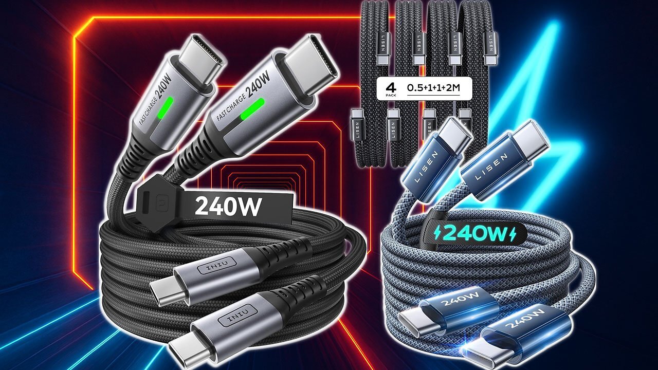 [23/11/2025] Im Black-Friday-Angebot 2025: USB-C Schnellladekabel mit bis zu 240W zu Bestpreisen
