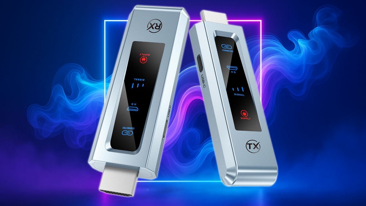 [02/11/2025] Fast vergriffen: Dieser HDMI-Transmitter überträgt 4K von PC, Laptop & Konsole kabellos an den Fernseher
