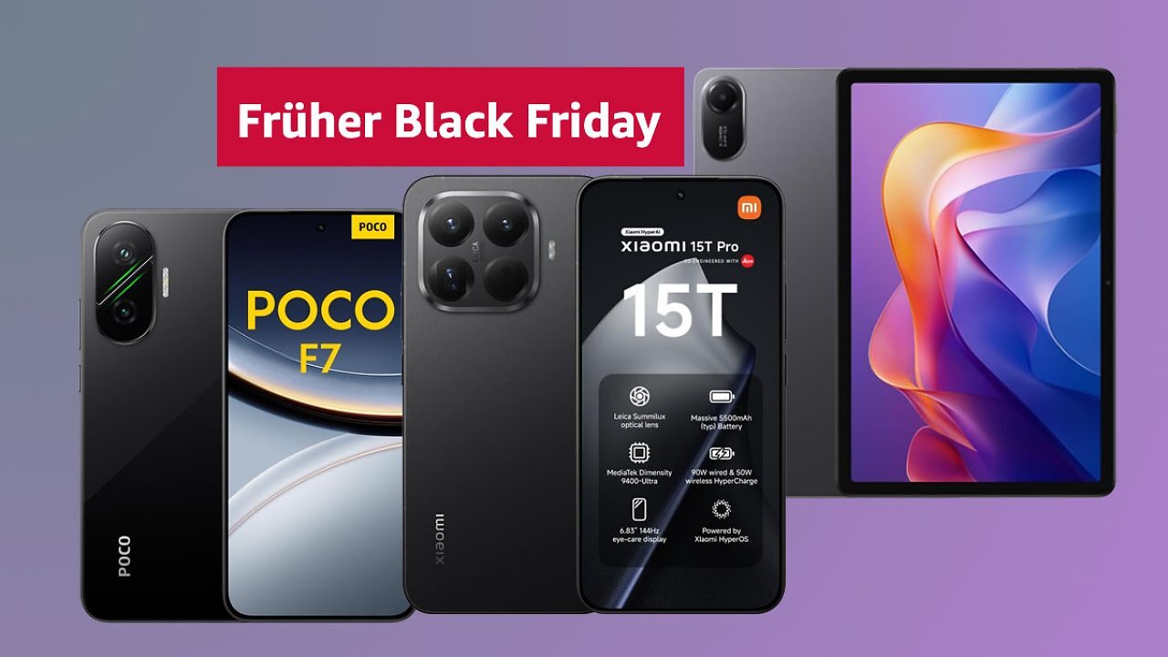 Amazon haut beim Black Friday Xiaomi raus: Smartphones und Tablets ab 72€ - bei MediaMarkt sogar mit Gratis-Geschenk