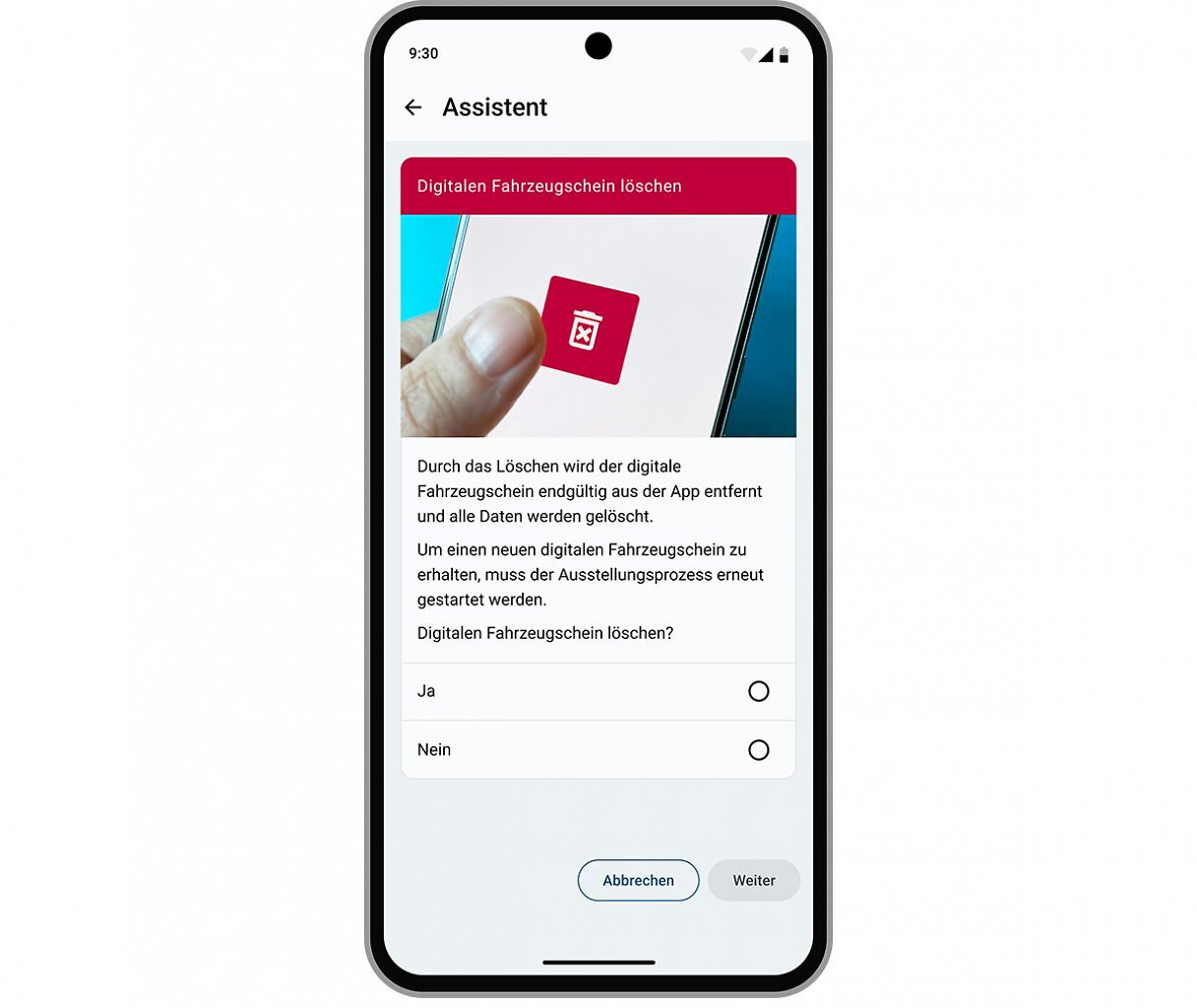 [06/11/2025] Der DFZ sowie seine Abbilder können in der&nbsp;App&nbsp;gelöscht werden.