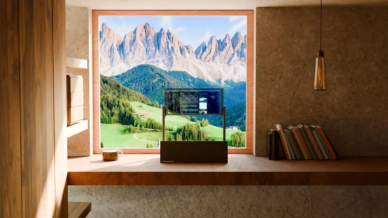 [11/11/2025] Der Phantom von Visual Instruments projiziert Inhalte auf Glas statt Display – der erste transparente PC-Monitor mit HUD-Technik sorgt für Sci-Fi-Flair. (3)