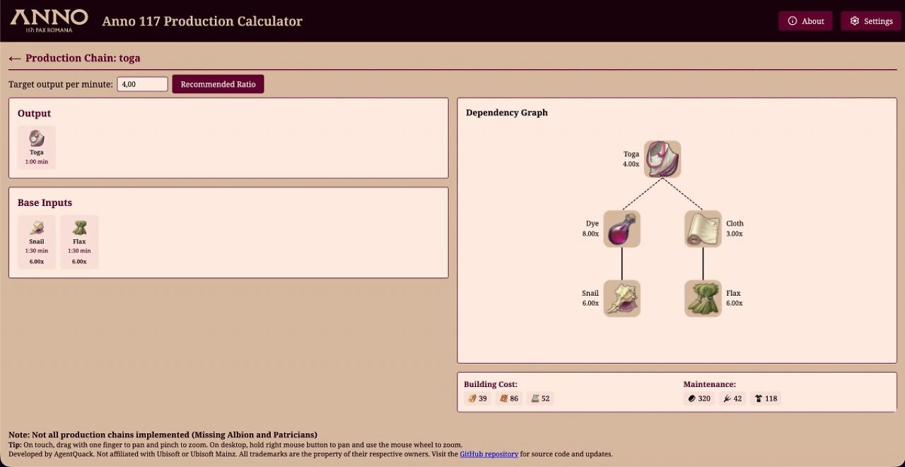 [29/11/2025] Produktionsrechner