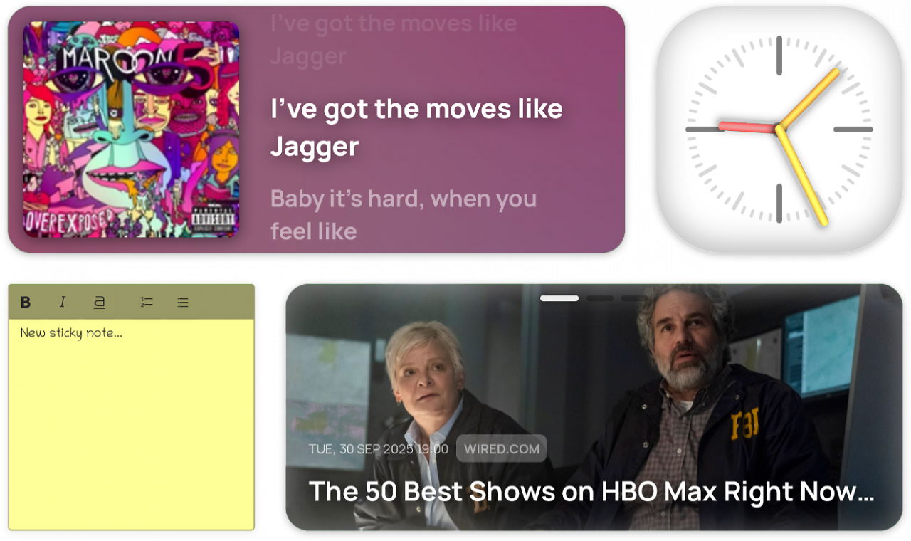 [06/11/2025] Widgets