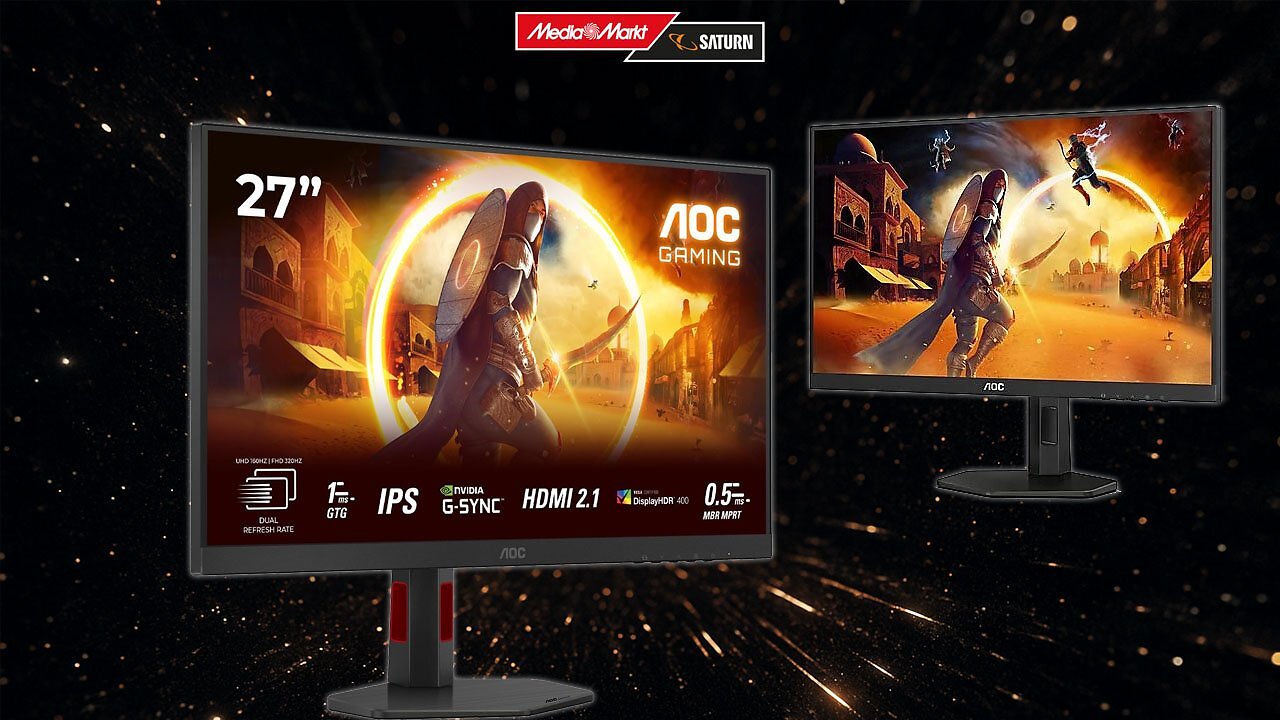 [05/12/2025] Nur für kurze Zeit: AOC Gaming-Monitore zu Bestpreisen bei MediaMarkt