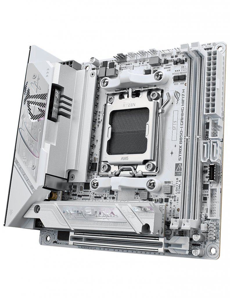 [06/12/2025] Neue Variante: Asus bringt ITX-Mainboard jetzt auch in Weiß auf den Markt (1)