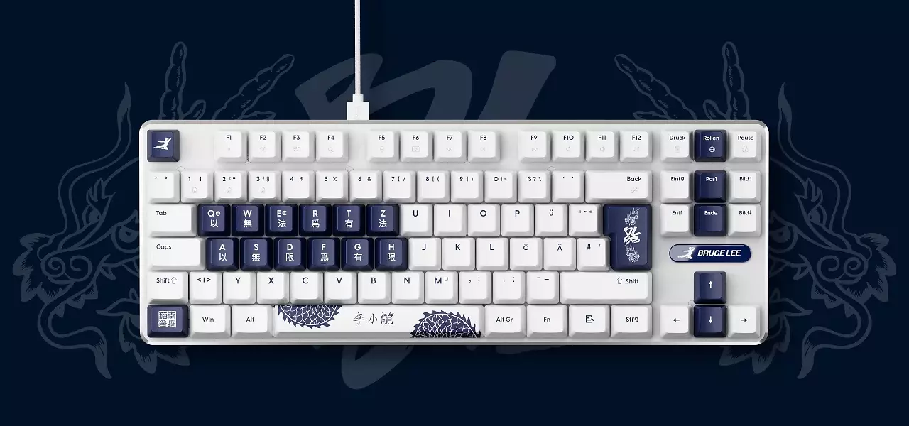 [02/12/2025] Pulsar Gaming Gears bringt anlässlich des 85. Geburtstags der Martial-Arts-Ikone Bruce Lee eine Jubiläums-Edition der PCMK-Tastatur auf den Markt.