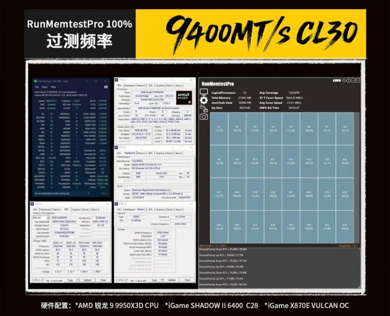 [31/12/2025] DDR5-9400 CL30