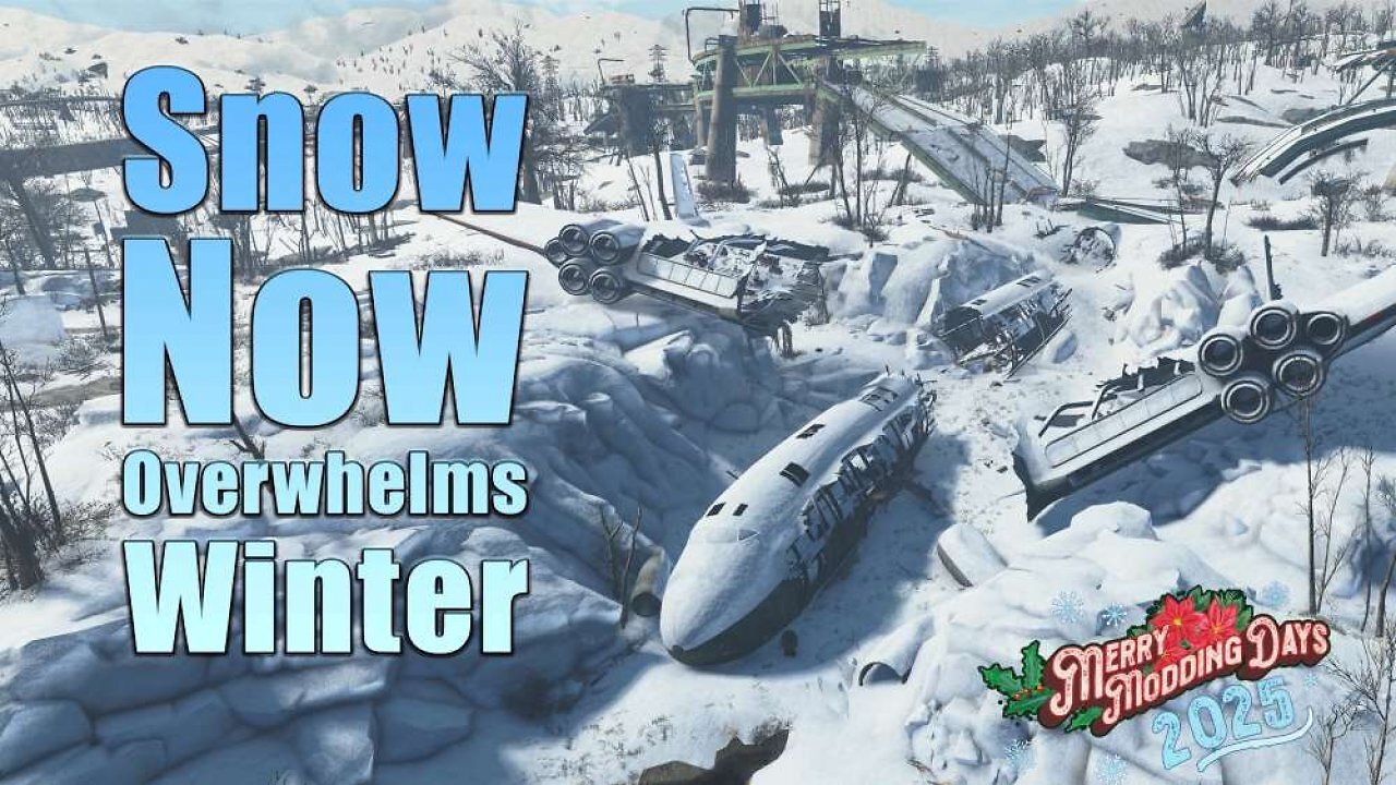 [19/12/2025] Fallout 4: Neue Mod verwandelt das Ödland in eine weihnachtliche Winterlandschaft (1)